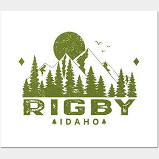 Rigby Idaho Mountain Souvenir Posters and Art